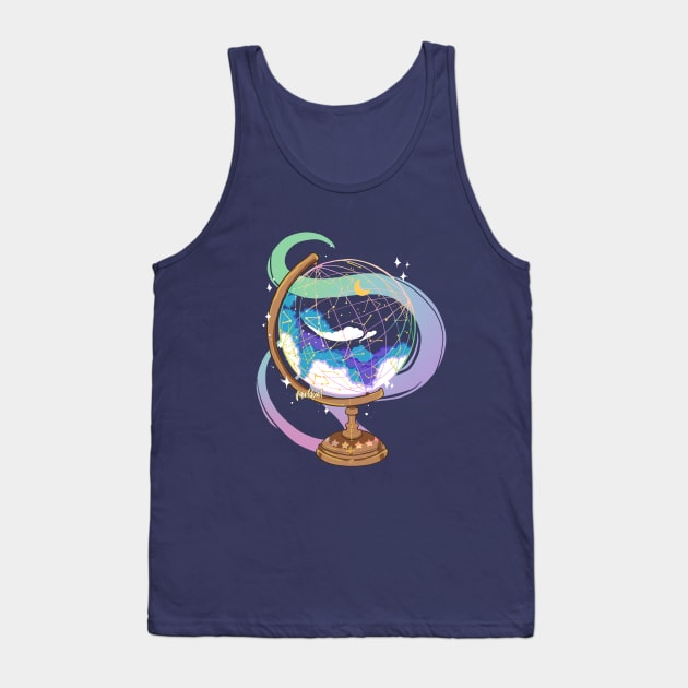 Magic Constellation Globe Tank Top by paintdust